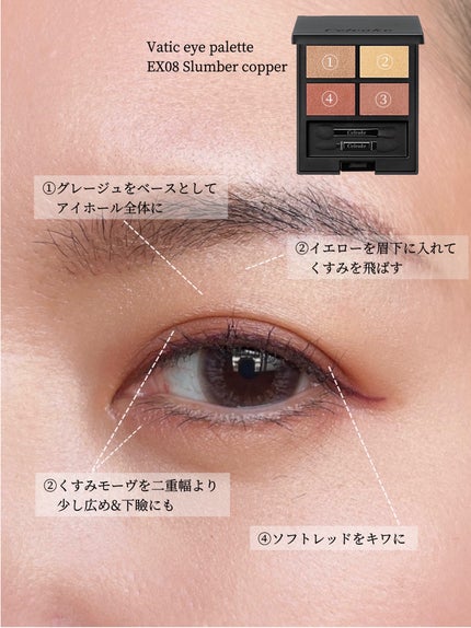 セルヴォーク ヴァティック アイパレット/Celvoke/アイシャドウパレットを使ったクチコミ(5枚目)