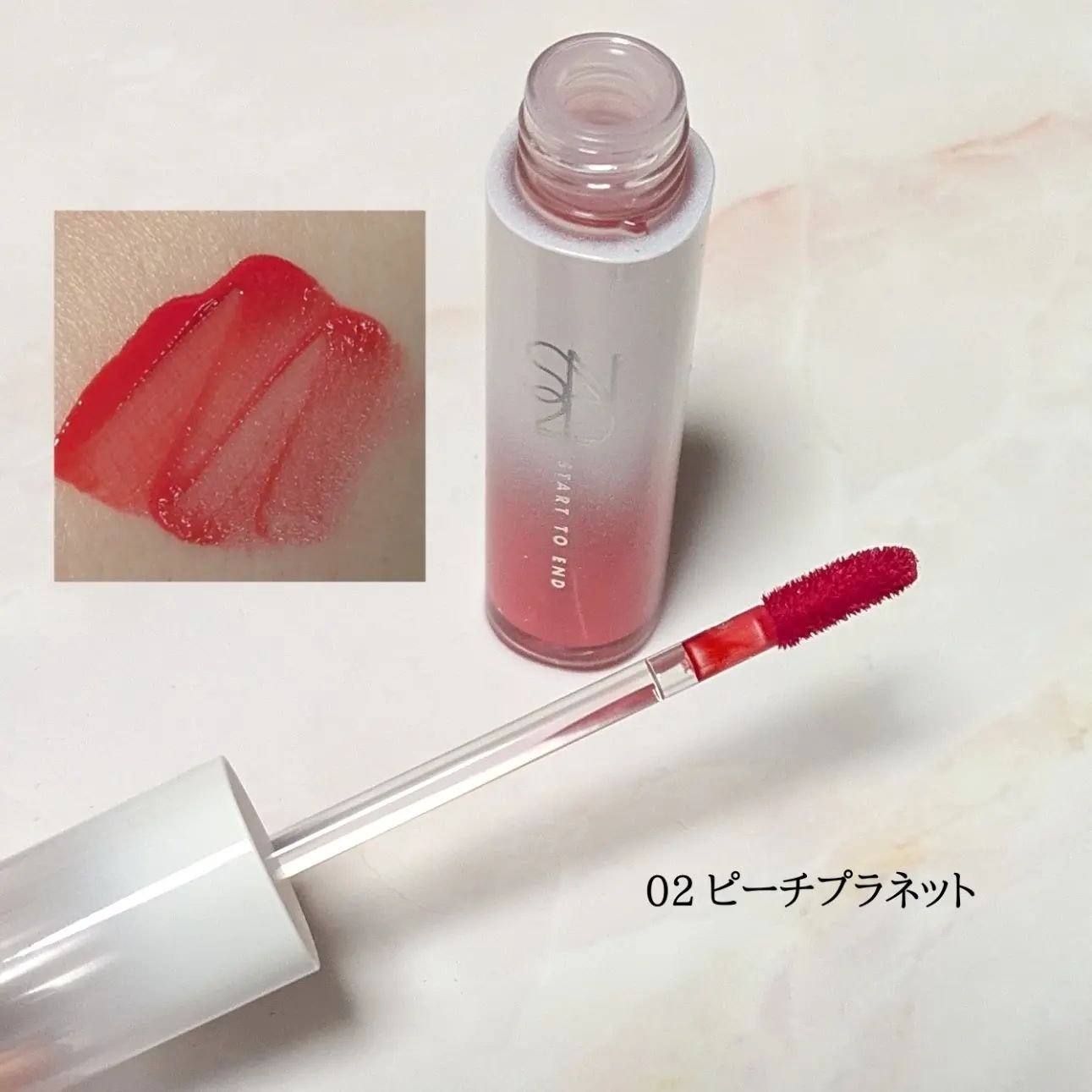 ニュープラネットティント ＃02 ピーチプラネット/S2ND/リップティントを使ったクチコミ（3枚目）