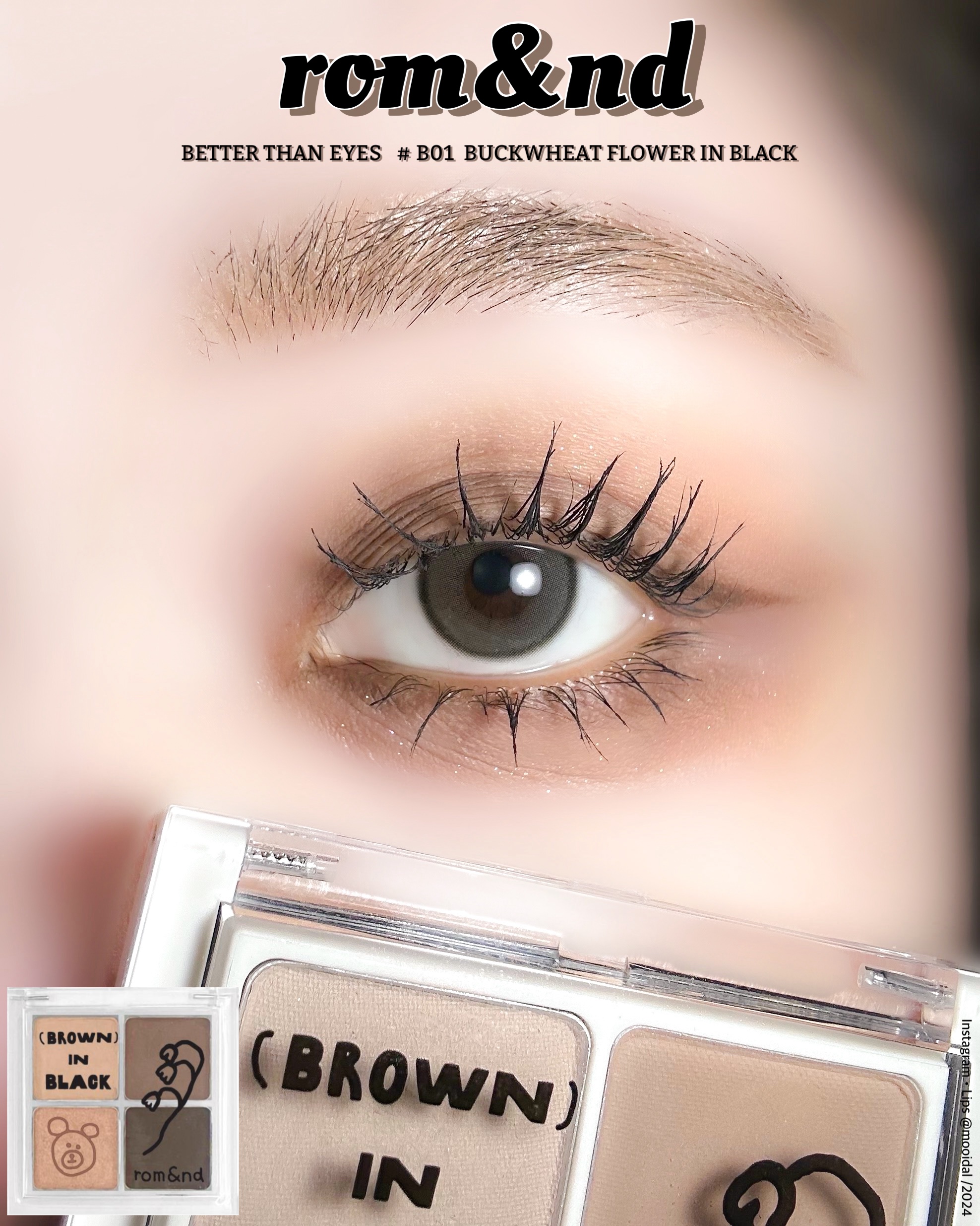 ベターザンアイズ/rom&nd/アイシャドウパレットを使ったクチコミ（1枚目）