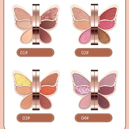 バタフライアイシャドウパレット/AGAG/アイシャドウパレットを使ったクチコミ(5枚目)