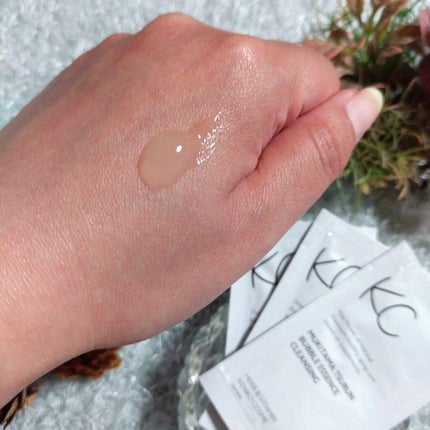 KC むきタマつるん 発泡美容液クレンジング/ハーブ健康本舗/クレンジングジェルを使ったクチコミ(4枚目)