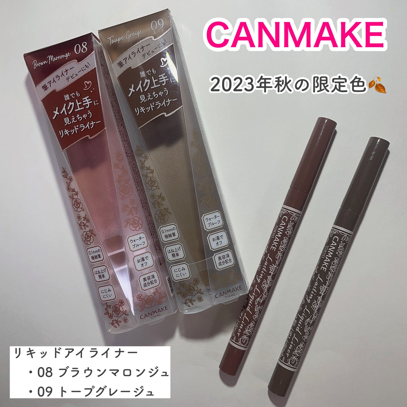 ラスティングリキッドライナー/キャンメイク/リキッドアイライナーを使ったクチコミ(1枚目)