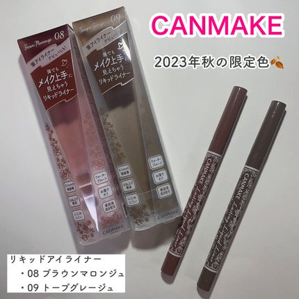 ラスティングリキッドライナー/キャンメイク/リキッドアイライナーを使ったクチコミ(1枚目)