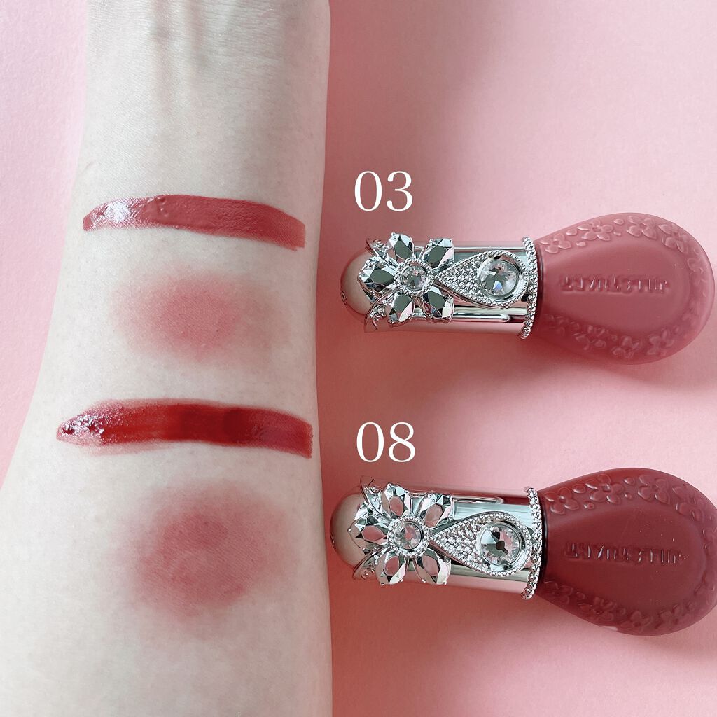 ジルスチュアート ブルームドロップ リップ&チーク シフォン/JILL STUART/リキッドチークを使ったクチコミ(4枚目)