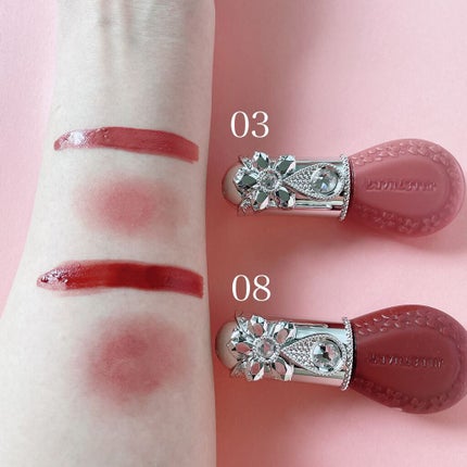 ジルスチュアート ブルームドロップ リップ&チーク シフォン/JILL STUART/リキッドチークを使ったクチコミ(4枚目)