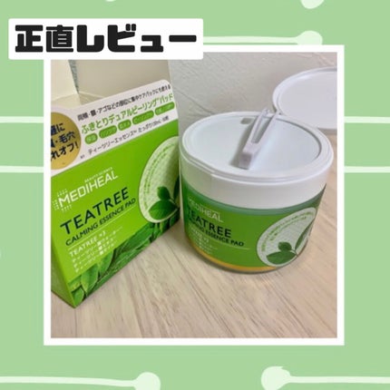ティーツリーカーミングエッセンスパッド/MEDIHEAL/トナーパッドを使ったクチコミ(1枚目)