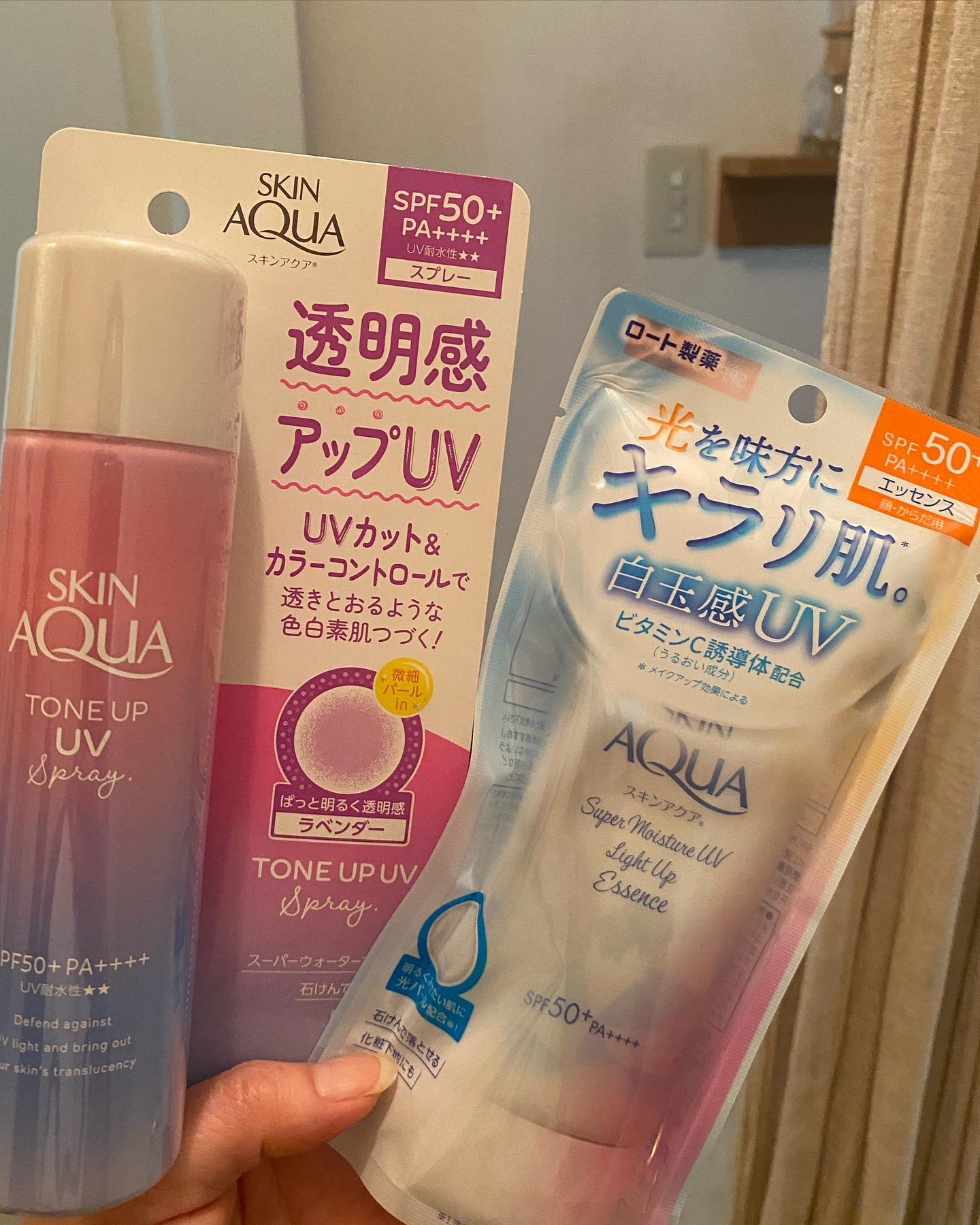 スキンアクア トーンアップUVスプレー/スキンアクア/日焼け止めミスト・スプレーを使ったクチコミ（1枚目）