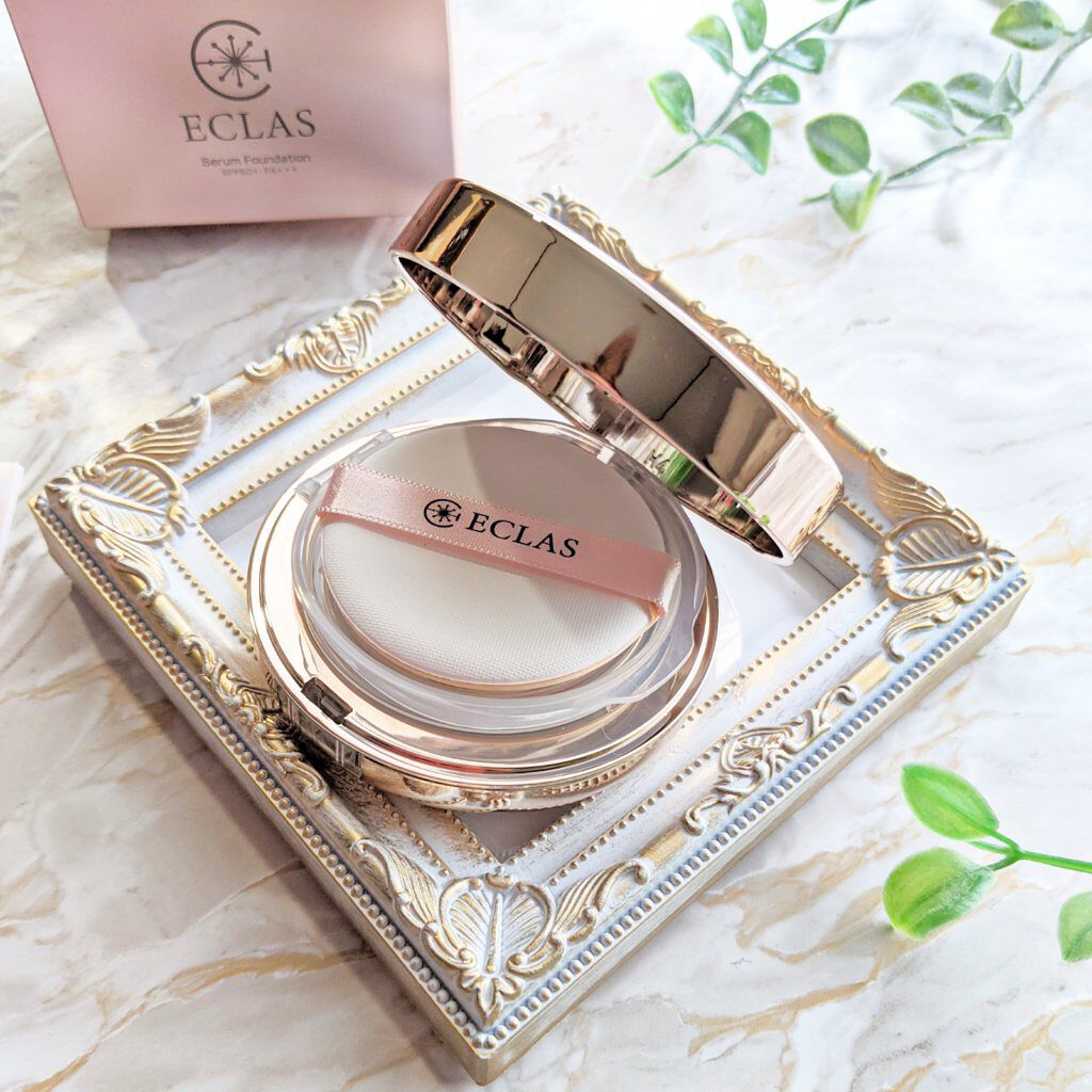 Serum foundation ライトオークル/ECLAS/クリーム・エマルジョンファンデーションを使ったクチコミ（2枚目）