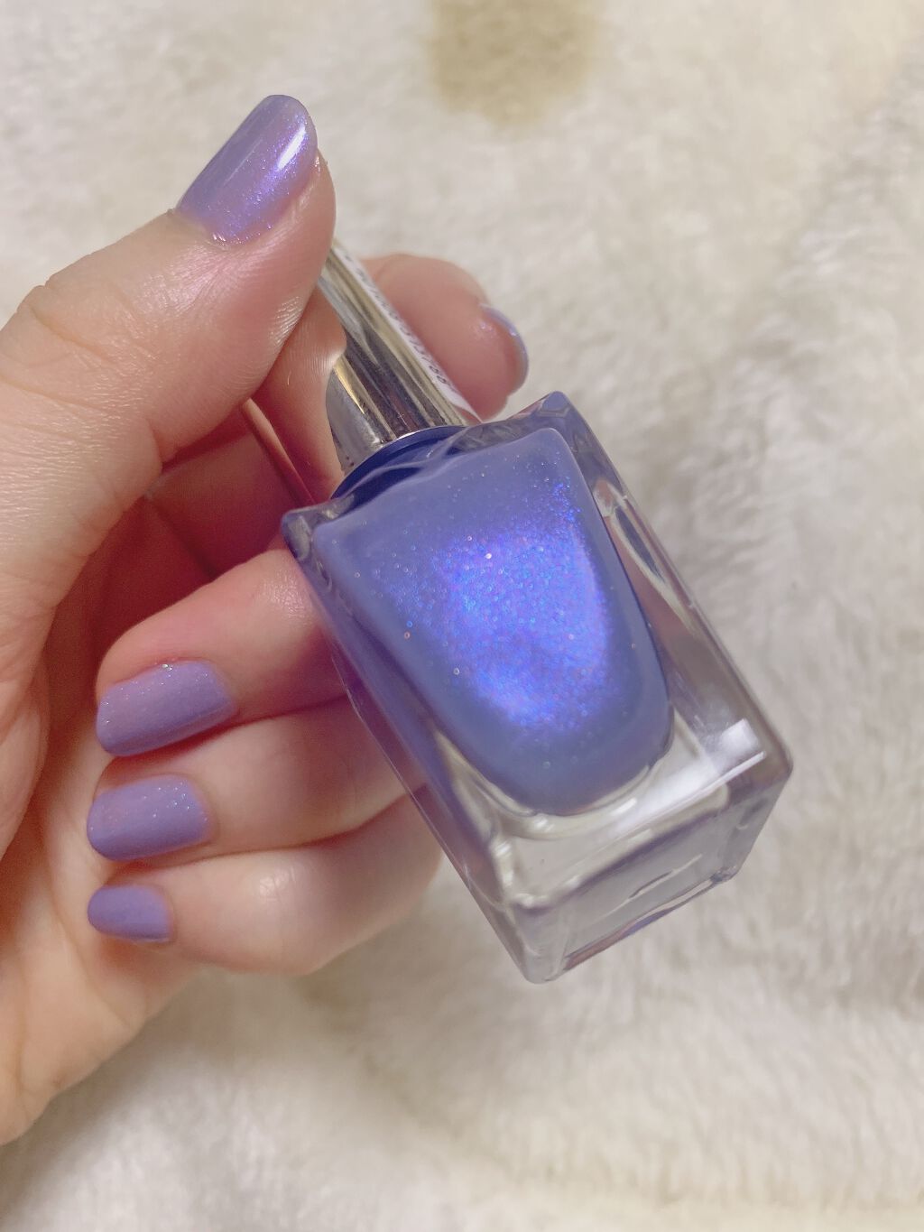 カラフルネイルズ N54 スパークリングラグーン/キャンメイク/マニキュアを使ったクチコミ（2枚目）