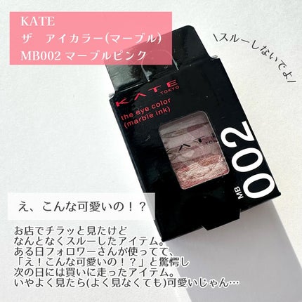 ザ アイカラー(マーブルインク)/KATE/単色アイシャドウを使ったクチコミ(2枚目)