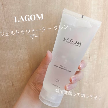 ラゴム ジェルトゥウォーター クレンザー(朝用洗顔)/LAGOM /洗顔フォームを使ったクチコミ（1枚目）