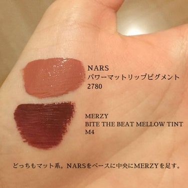 パワーマットリップピグメント 2780  ローズブラウン/NARS/口紅を使ったクチコミ（3枚目）