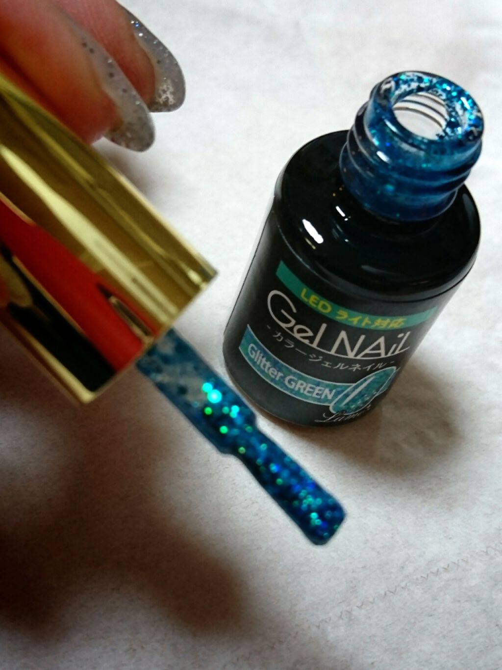 ジェルネイル(ライト対応)/セリア/ジェルネイルを使ったクチコミ(4枚目)