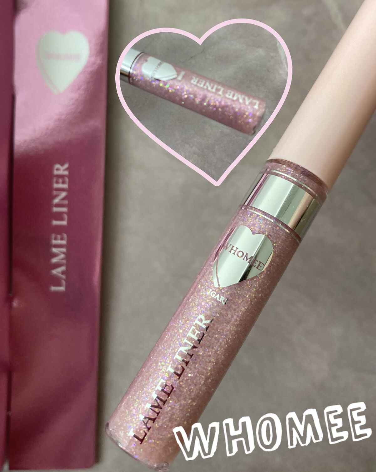 フーミー キララメライナー/WHOMEE/リキッドアイシャドウを使ったクチコミ（1枚目）