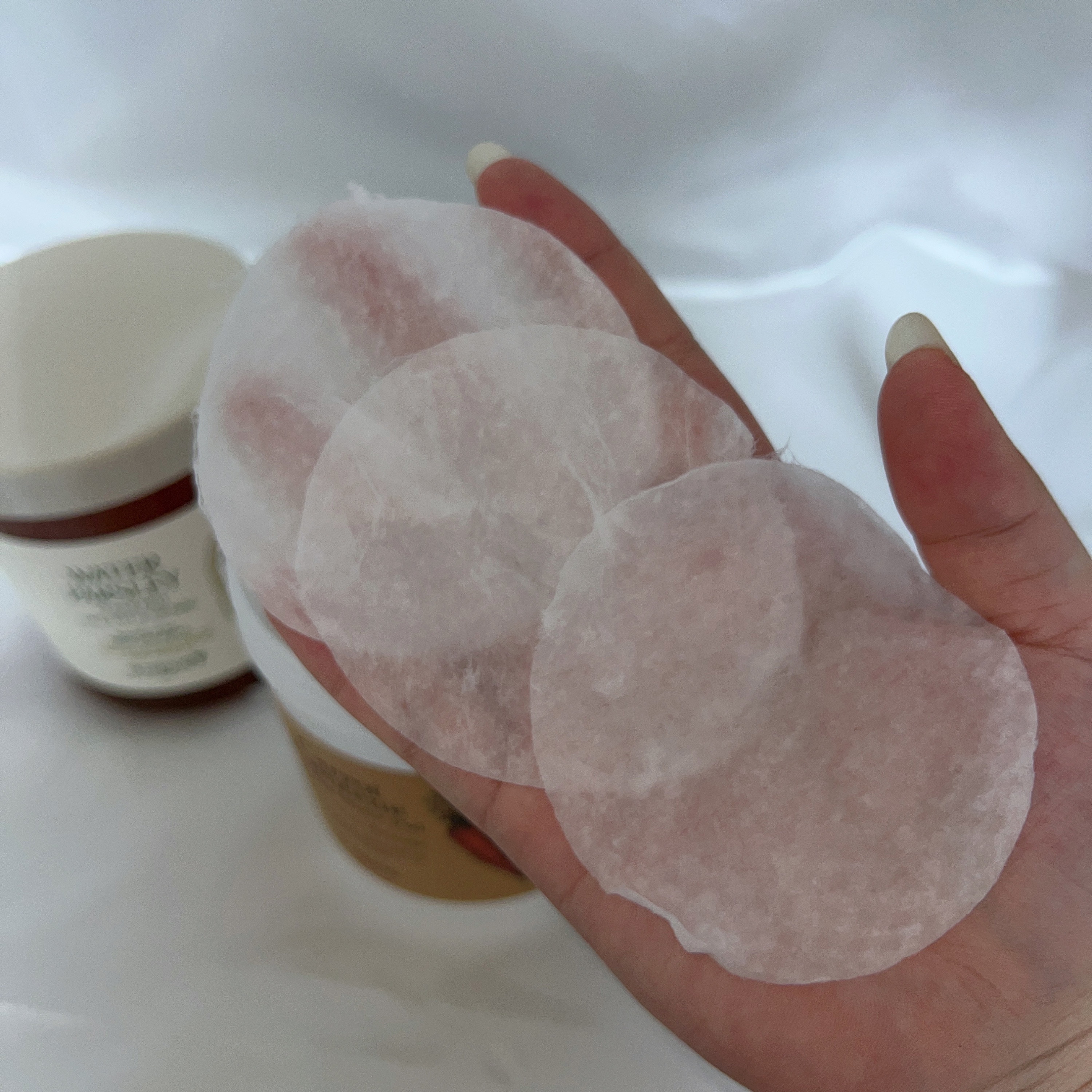 パントテン ウォーターパセリ クリアパッド/SKINFOOD/トナーパッドを使ったクチコミ（3枚目）