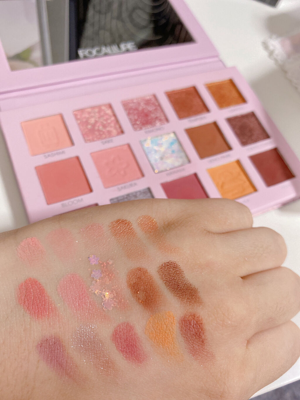 GO TRAVEL 15色アイシャドウパレット/FOCALLURE/アイシャドウパレットを使ったクチコミ（3枚目）