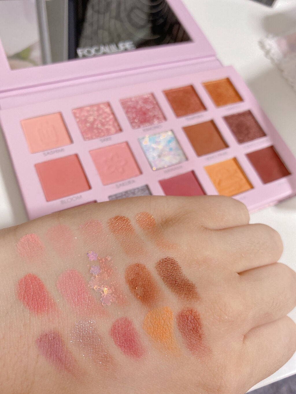 GO TRAVEL 15色アイシャドウパレット/FOCALLURE/アイシャドウパレットを使ったクチコミ(3枚目)