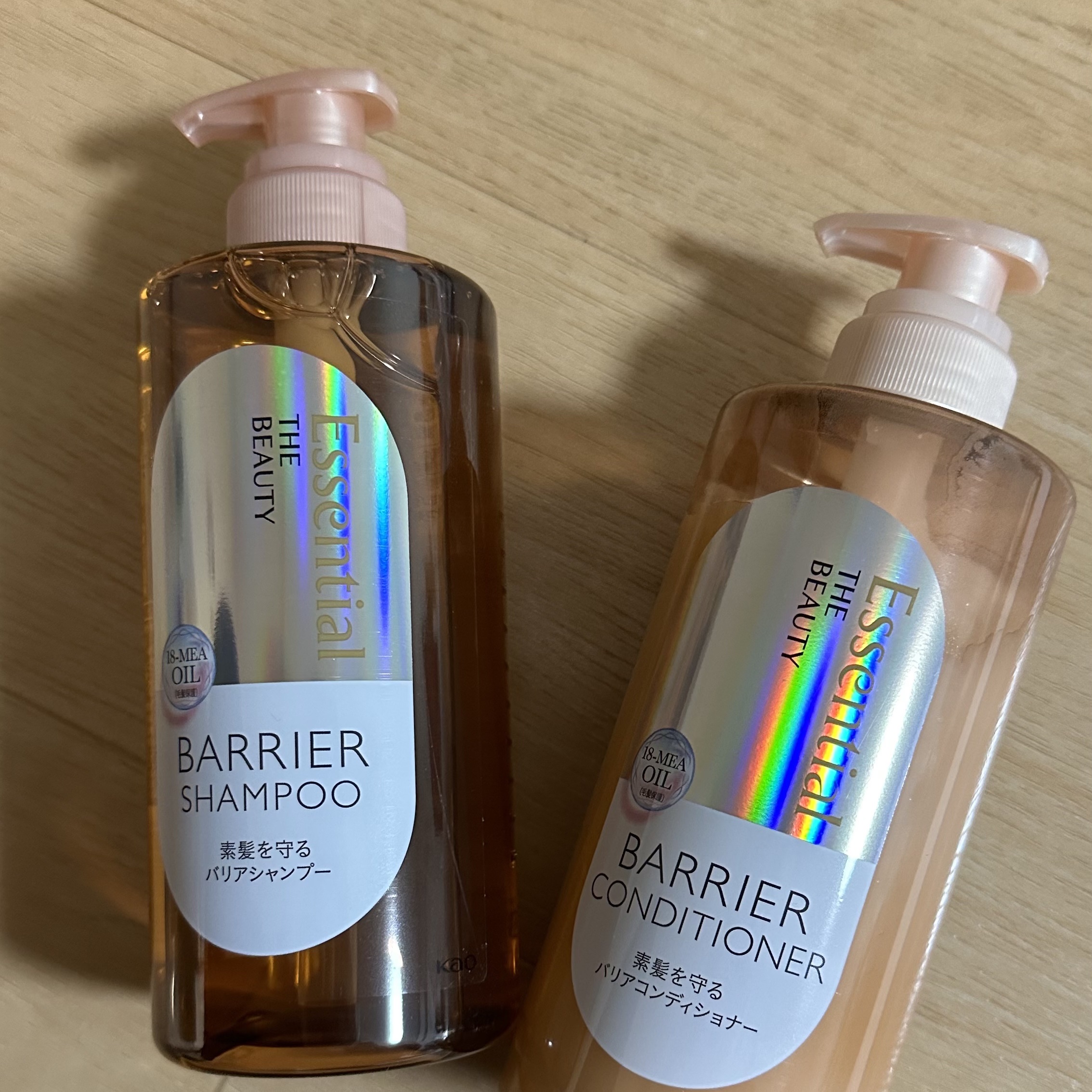 ザビューティ 髪のキメ美容素髪を守る バリアシャンプー/コンディショナー/エッセンシャル/シャンプー・コンディショナーを使ったクチコミ（1枚目）