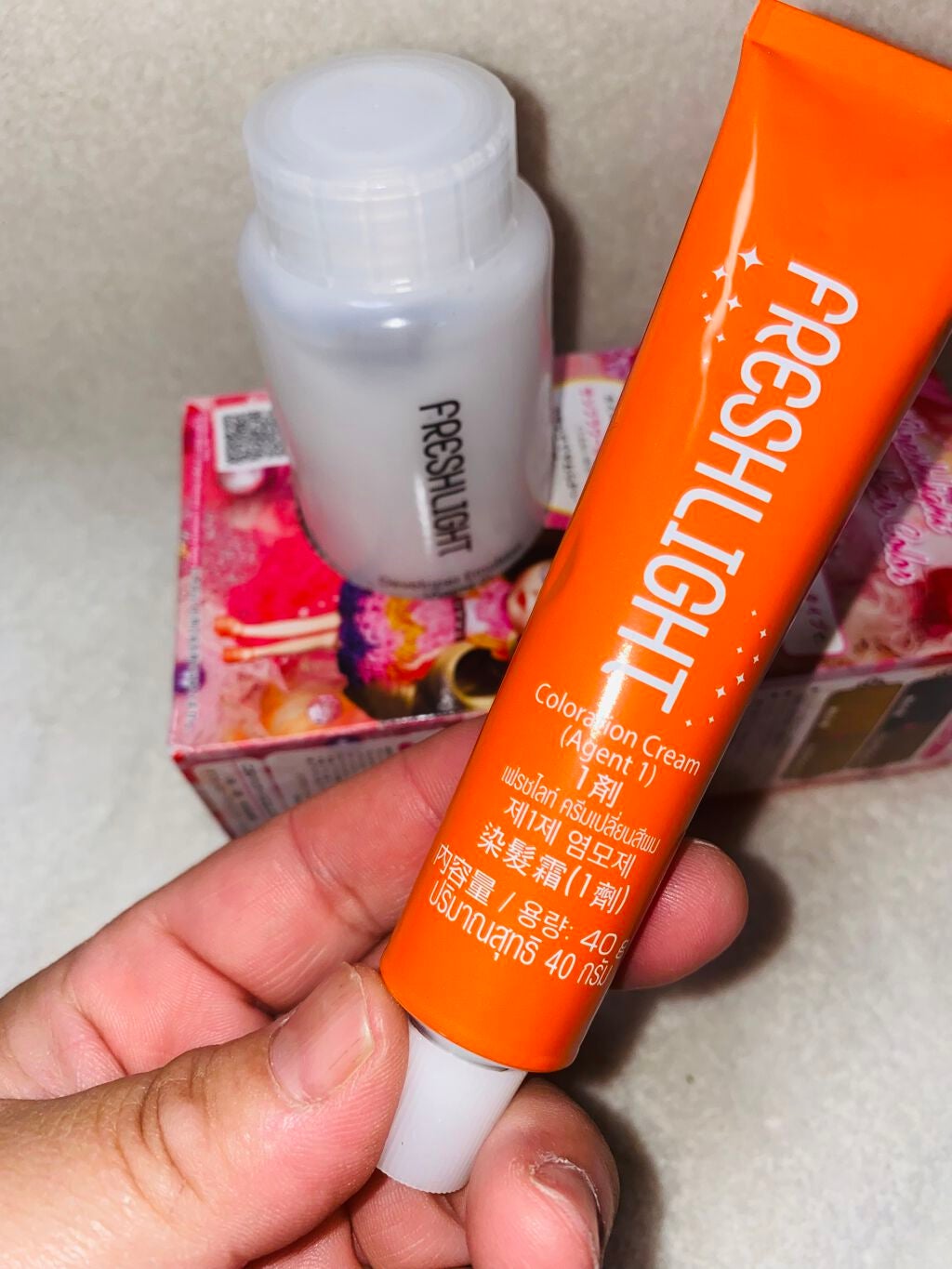 ミルキーヘアカラー/フレッシュライト/ヘアカラーを使ったクチコミ(4枚目)