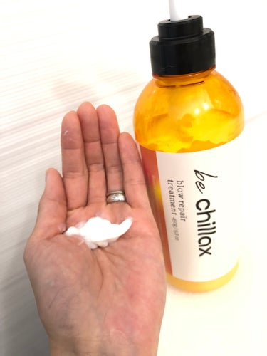 be chillax blow repair shampoo / treatmentのクチコミ「❤️be chillax ブローリペアシャンプー❤️
💛be chillax ブローリペアトリ.....」（3枚目）