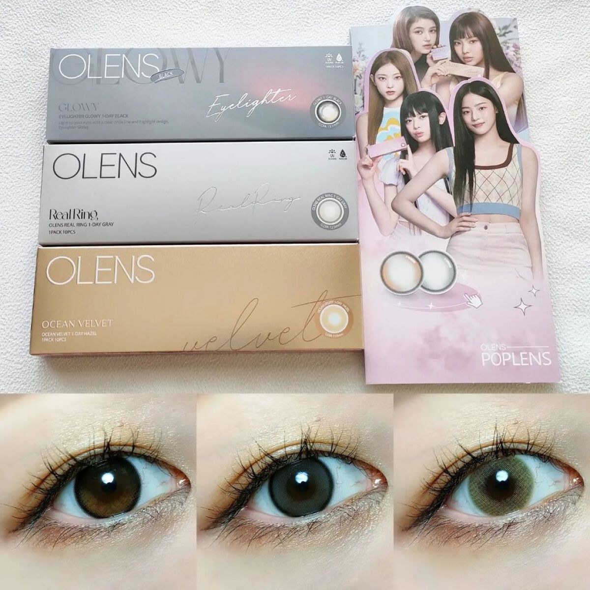 オーシャンベルベット 1day/OLENS/カラーコンタクトレンズを使ったクチコミ（1枚目）