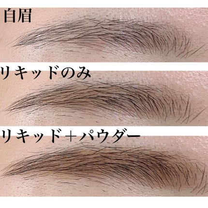 ラスティングWブロウEX N/サナ ニューボーン/リキッドアイブロウを使ったクチコミ(4枚目)