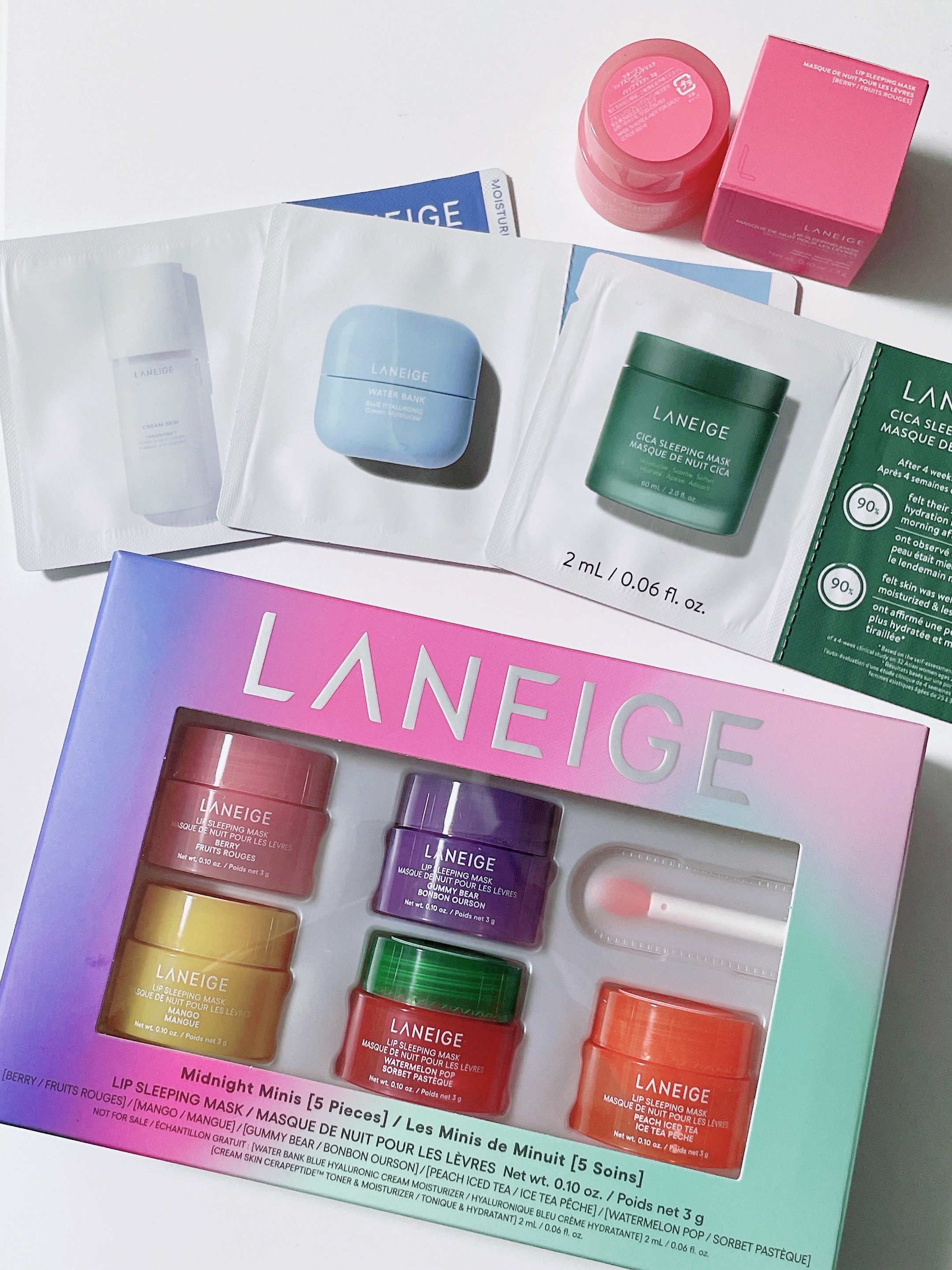 リップスリーピングマスク ミッドナイトミニズ/LANEIGE/その他キットセットを使ったクチコミ（1枚目）