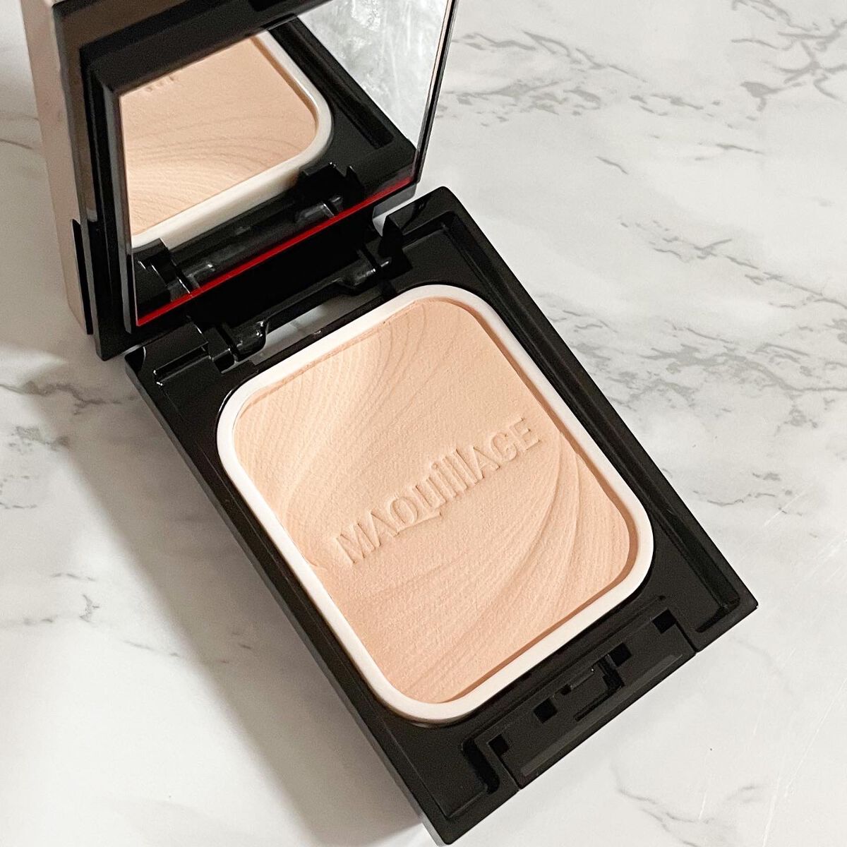 ドラマティックパウダリー EX ベビーピンクオークル00/マキアージュ/パウダーファンデーションを使ったクチコミ（3枚目）