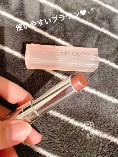 ディオール アディクト リップ グロウ 020 マホガニー/Dior/リップケア・リップクリームを使ったクチコミ（2枚目）