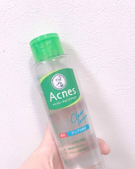 薬用クリア化粧水/メンソレータム アクネス/化粧水を使ったクチコミ(1枚目)