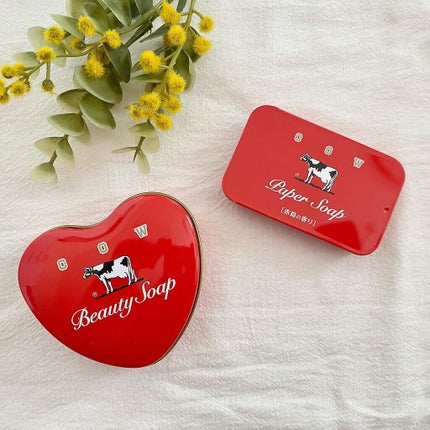 カウブランド赤箱ミニハート缶/カウブランド/ボディ石鹸を使ったクチコミ(1枚目)