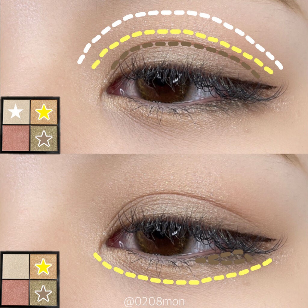 リアルクローズシャドウ/excel/アイシャドウパレットを使ったクチコミ(2枚目)