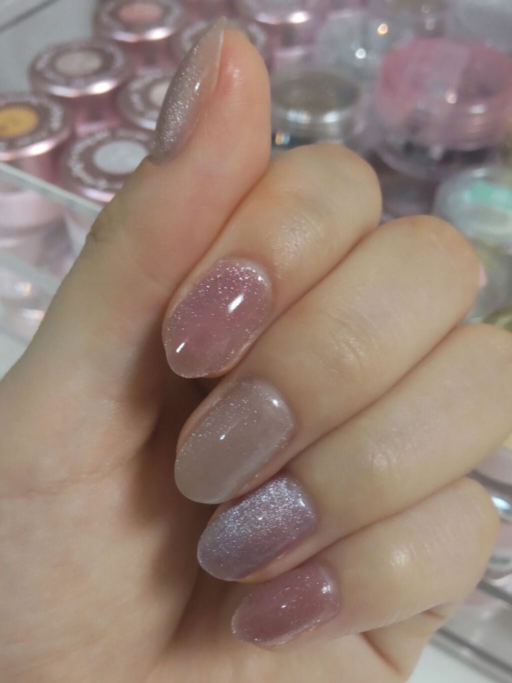 ジェルネイル(ライト対応)/セリア/ジェルネイルを使ったクチコミ(2枚目)