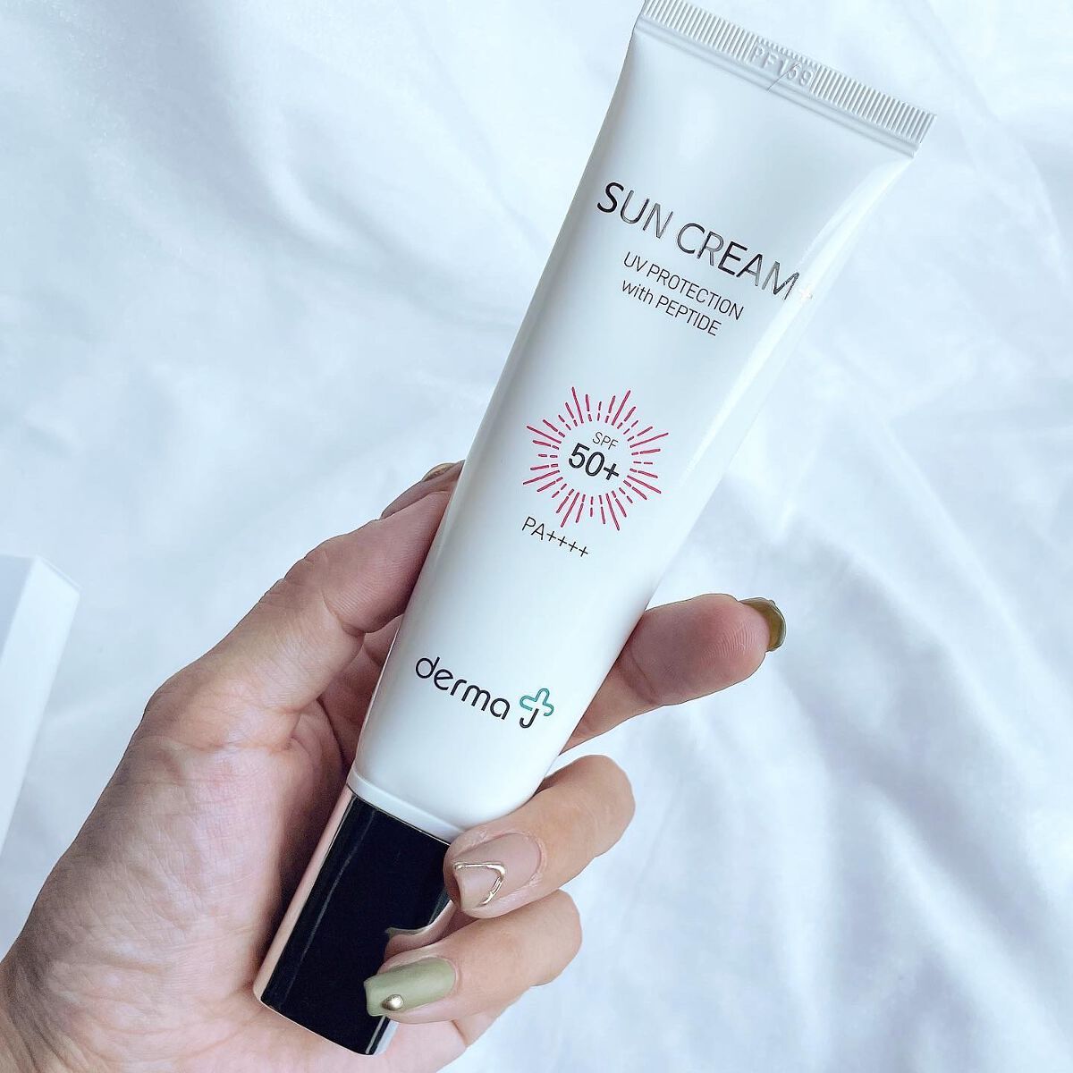 サンクリーム＋/ DermaJ/日焼け止めクリームを使ったクチコミ（2枚目）