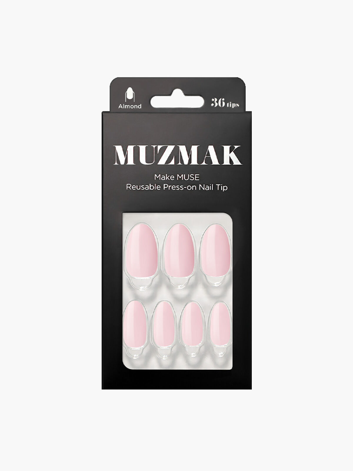 TPUネイルチップ（shape:Almond） 02 ストロベリーラテ (Strawberry Latte)