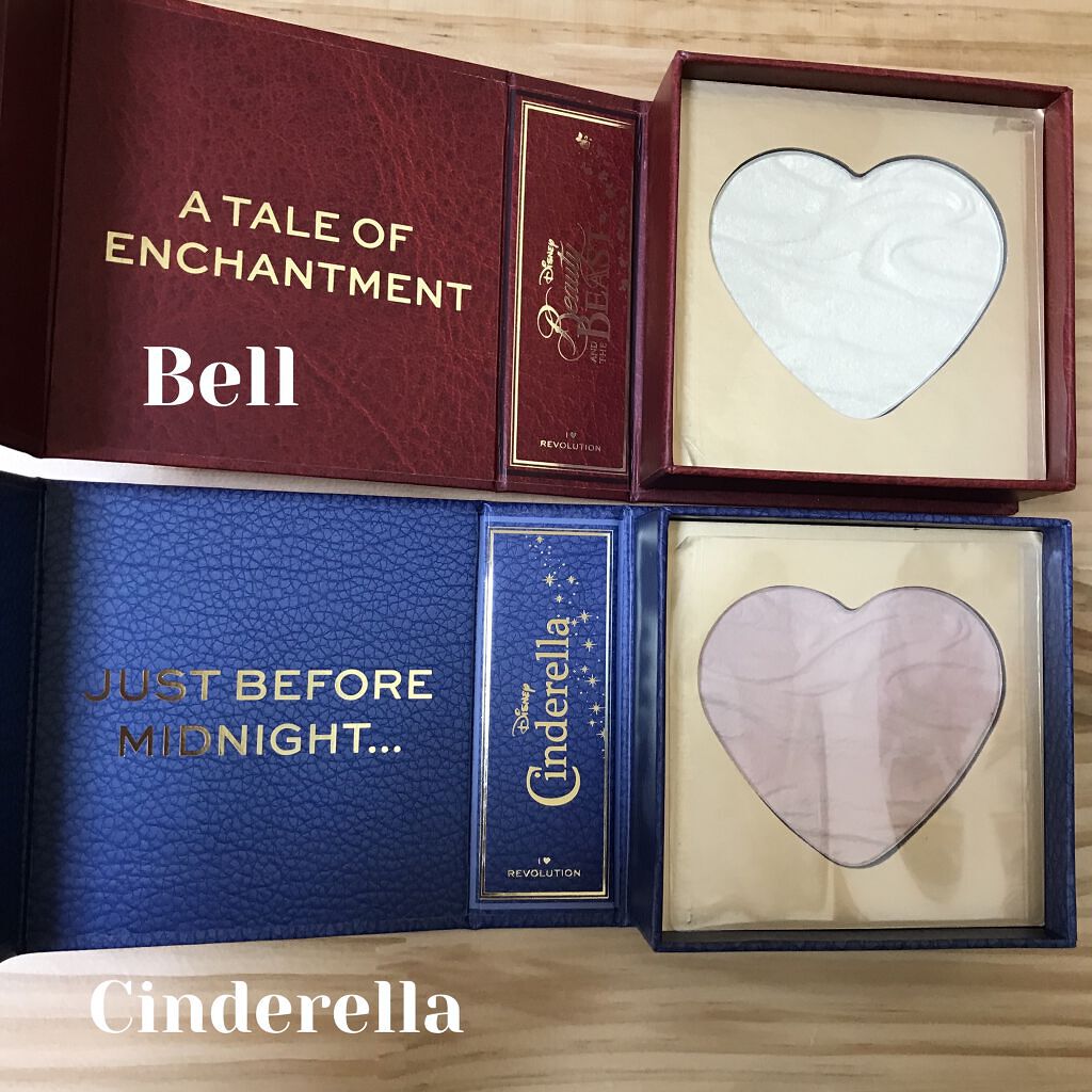 I Heart Revolution  Disney Fairytale Books Heart Highlighter Belle/MAKEUP REVOLUTION/パウダーハイライトを使ったクチコミ（2枚目）