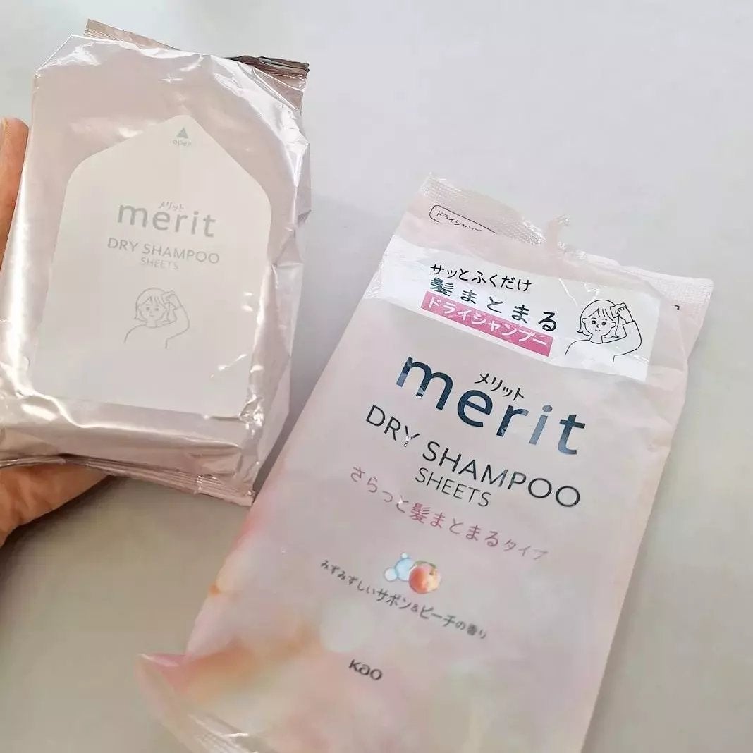 メリット ドライシャンプーシート すっきり爽快タイプ/メリット/ドライシャンプーを使ったクチコミ(7枚目)