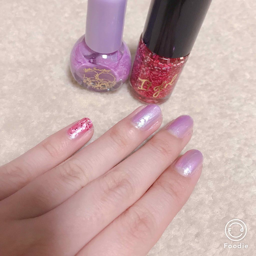 ITGグリッターネイル/DAISO/マニキュアを使ったクチコミ（1枚目）