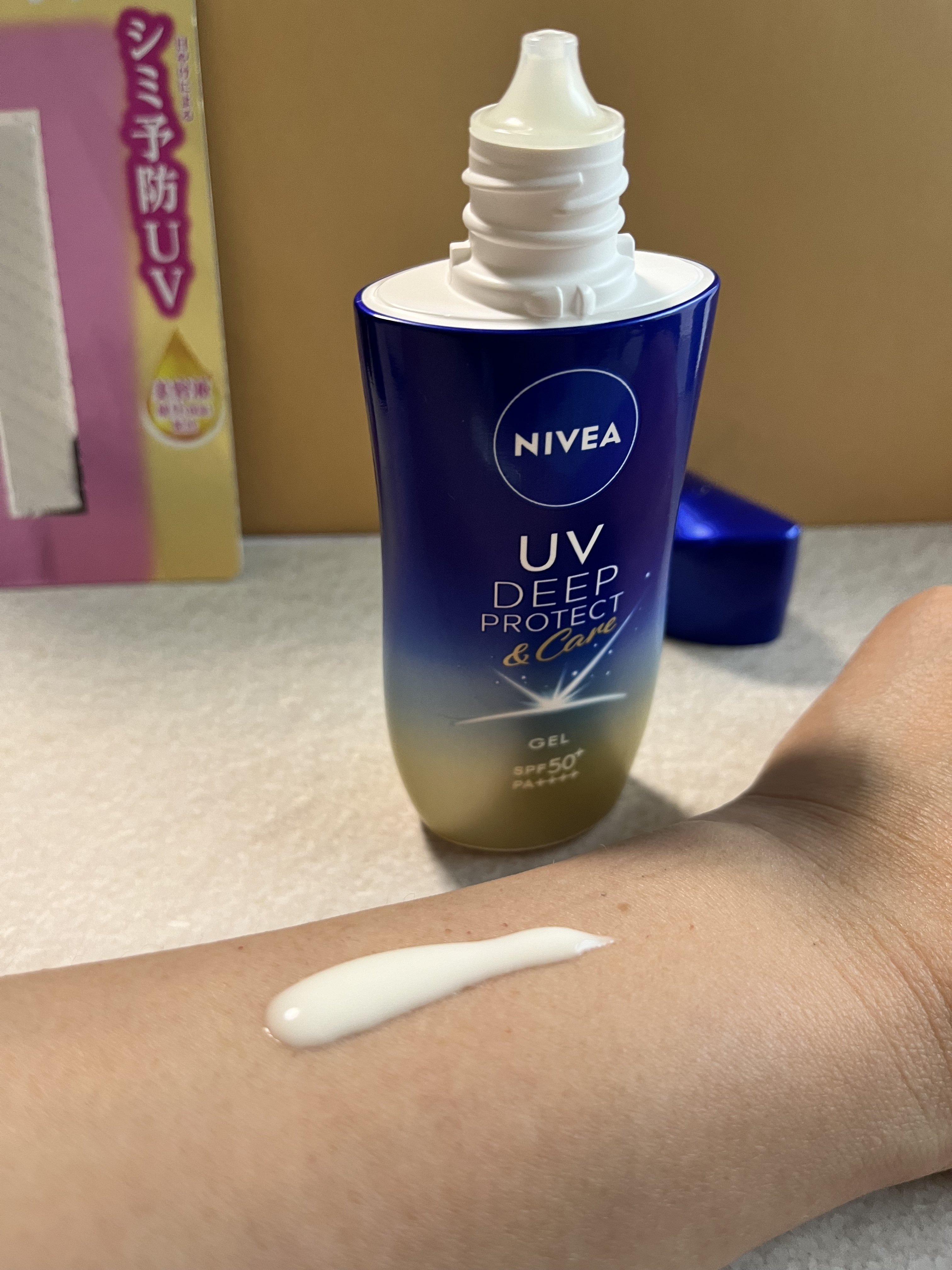 ニベアUV ディープ プロテクト＆ケア ジェル/ニベア/日焼け止めジェルを使ったクチコミ（2枚目）