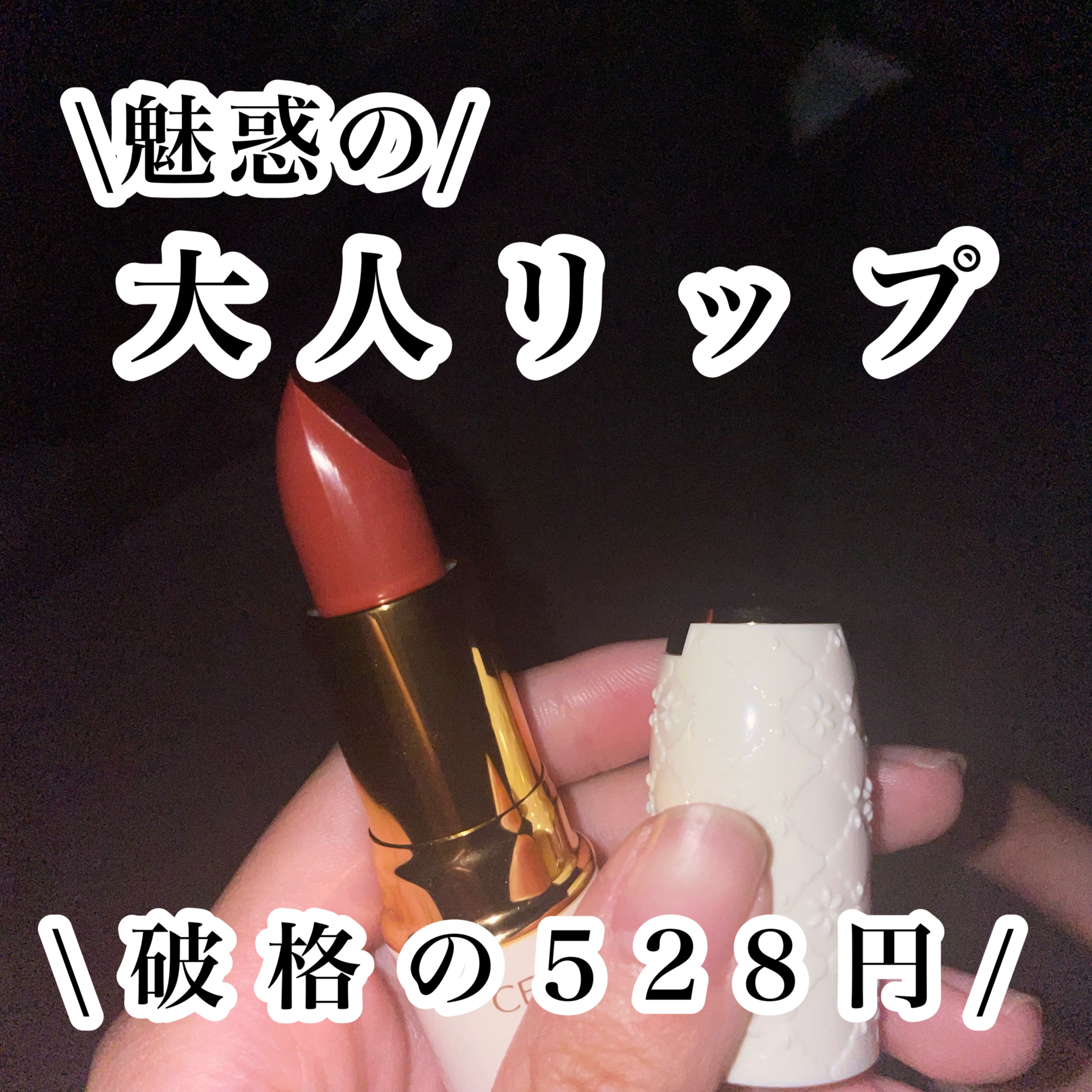 ラスティング リップカラーN 102 ブラウン系/CEZANNE/口紅を使ったクチコミ（1枚目）