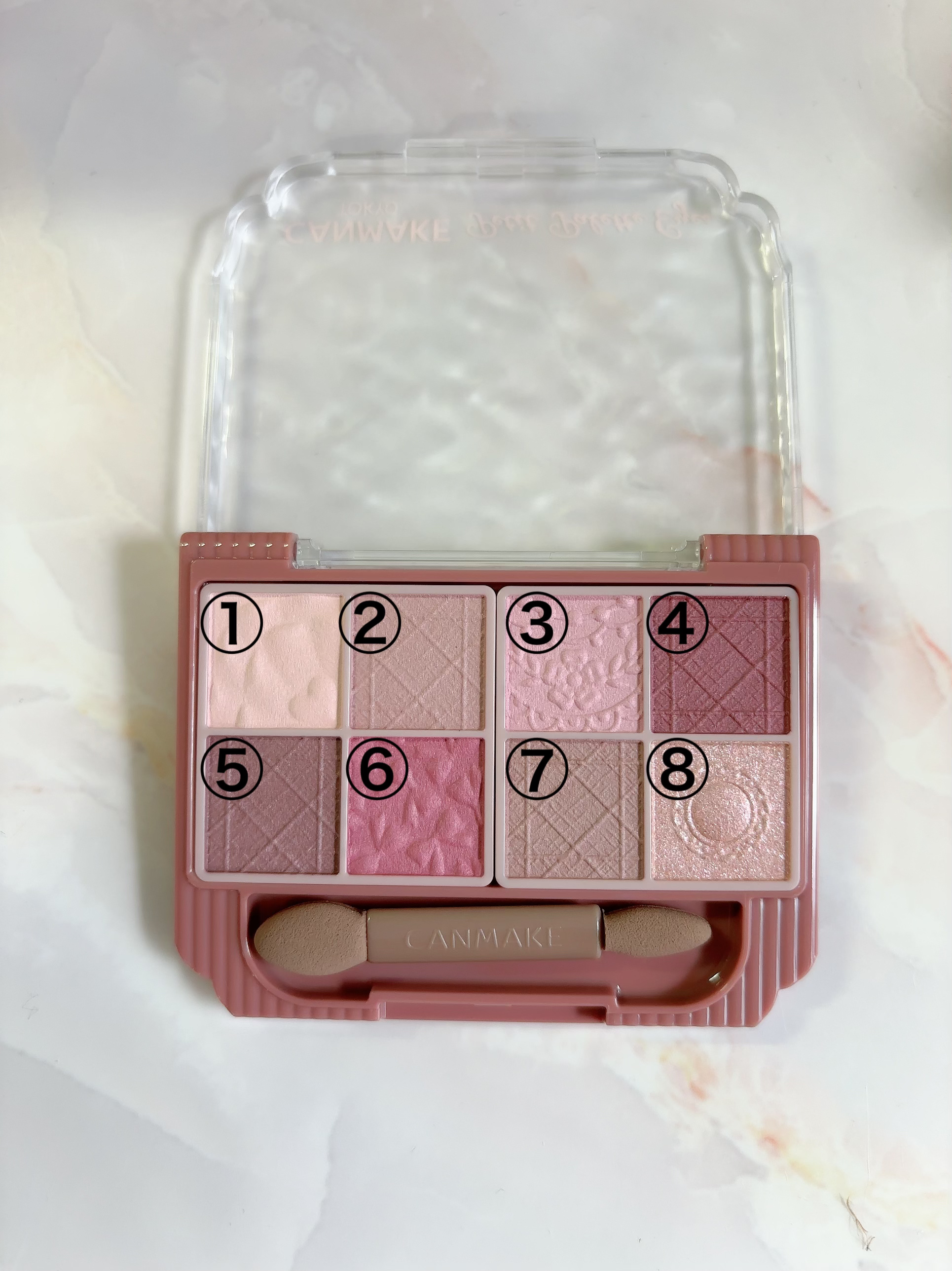 プティパレットアイズ（マットタイプ）/キャンメイク/パウダーアイシャドウを使ったクチコミ（3枚目）