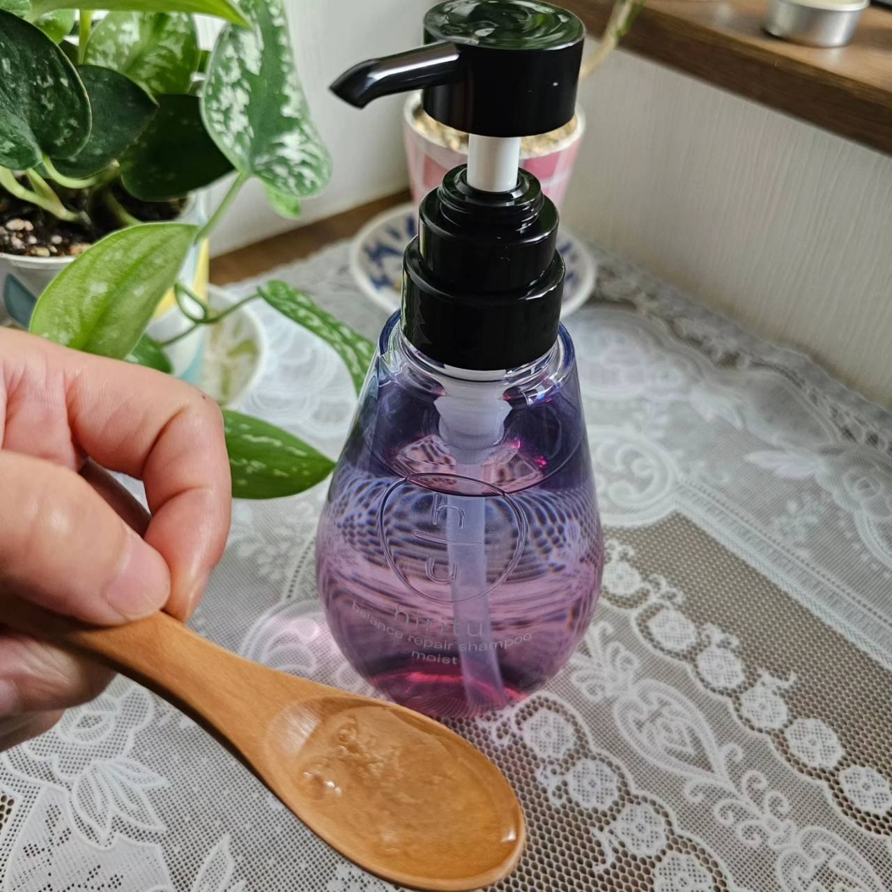 バランスリペア シャンプー/ヘアトリートメント モイスト シャンプー本体 410ml/hiritu/市販シャンプーを使ったクチコミ（2枚目）