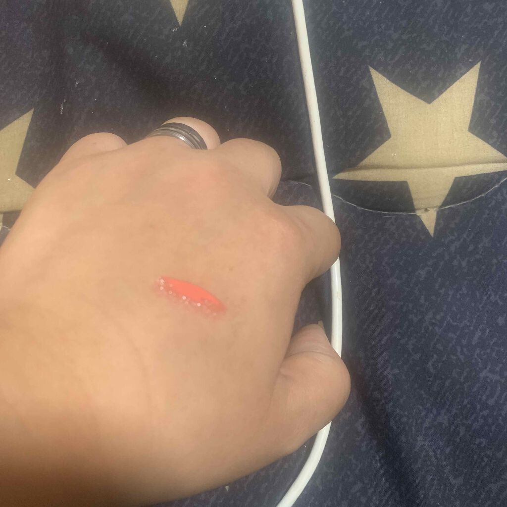 ジューシーラスティングティント 05 ピーチミー(PEACH ME)/rom&nd/リップティントを使ったクチコミ（3枚目）