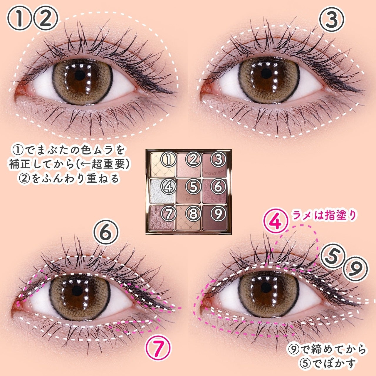 Heroine Mood Eye Palette/Peony/アイシャドウパレットを使ったクチコミ(6枚目)