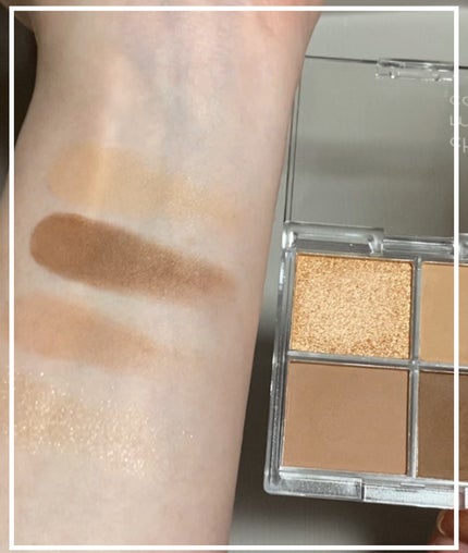 チアミーカラー 4色アイシャドウパレット/セリア/パウダーアイシャドウを使ったクチコミ(3枚目)