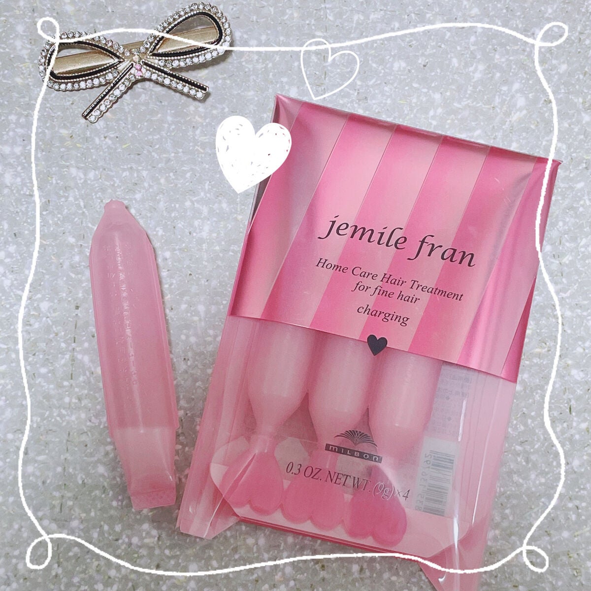 ジェミールフラン ヘアケアシリーズ サロントリートメント ハートチャージング/ジェミールフラン/洗い流すヘアトリートメントを使ったクチコミ(1枚目)