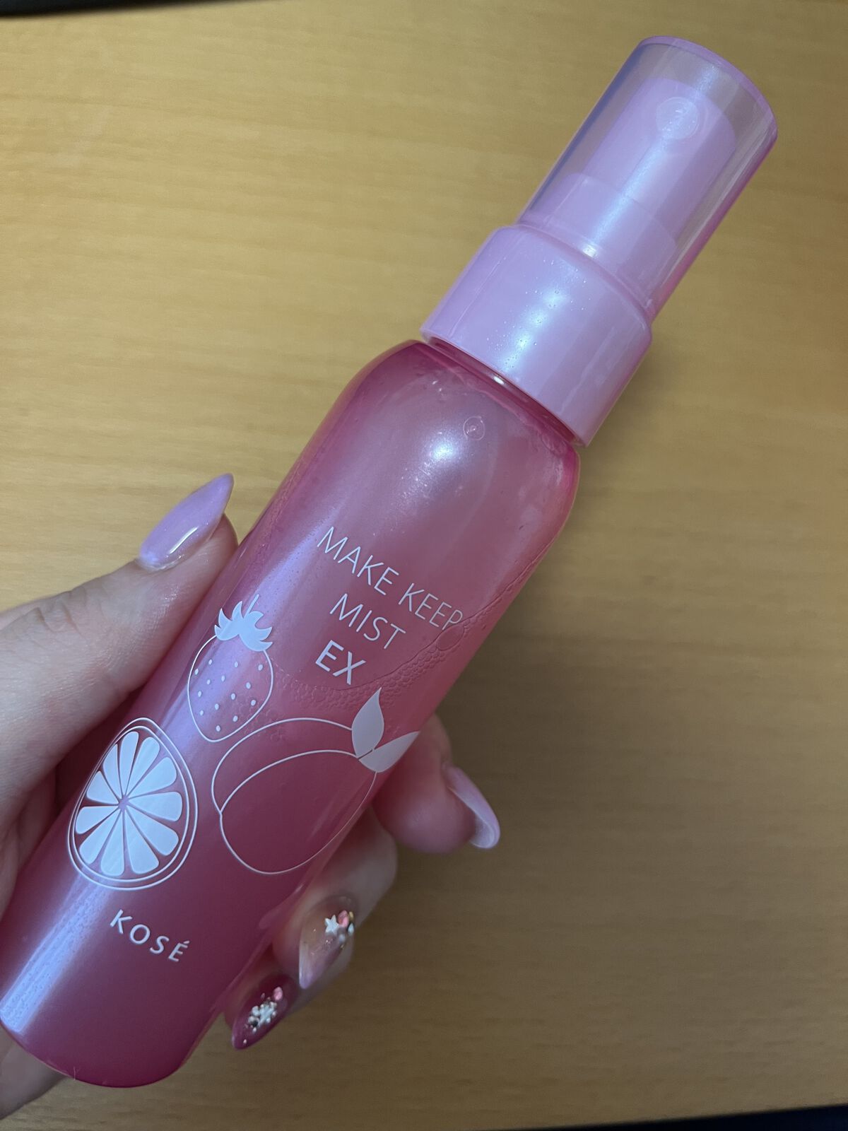メイク キープ ミスト EX フレッシュピーチ&フルーツ/コーセーコスメニエンス/フィックスミストを使ったクチコミ（2枚目）