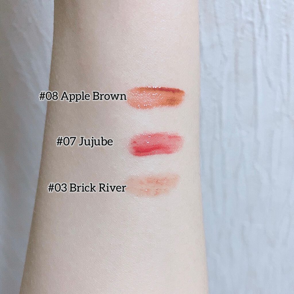 グラスティングウォーターティント/rom&nd/リップティントを使ったクチコミ（2枚目）