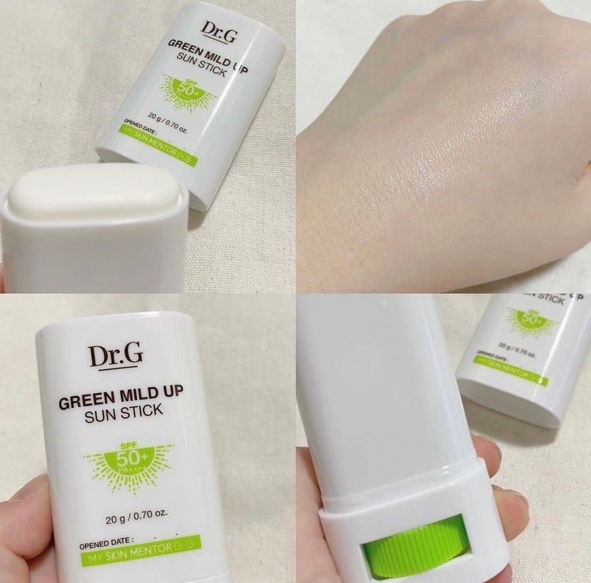グリーンマイルドサンスティック SPF50+ PA++++/Dr.G/日焼け止めスティックを使ったクチコミ(3枚目)