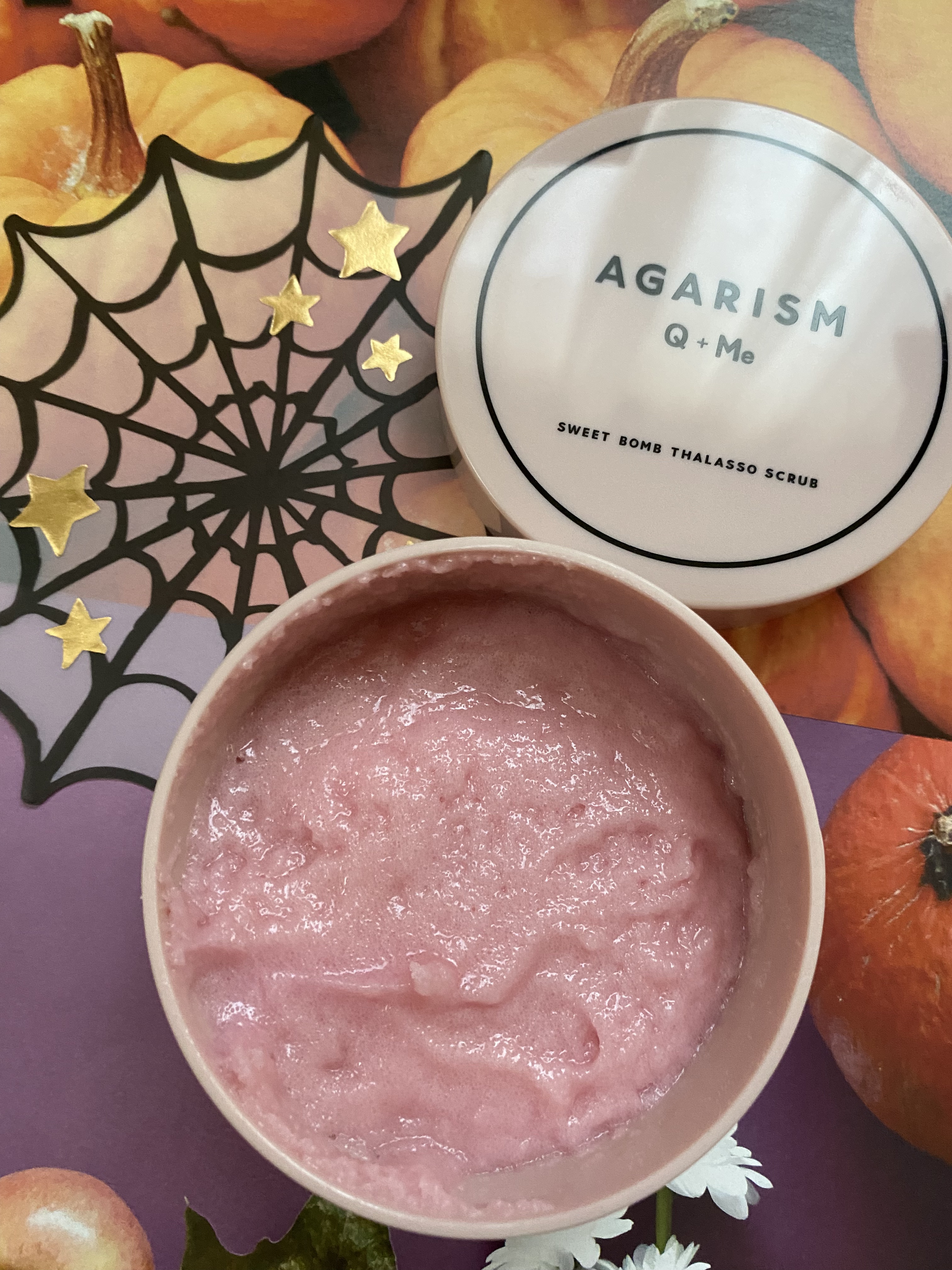 Q+Me スウィート ボム タラソ スクラブ/AGARISM/バストケア・ヒップケアを使ったクチコミ（2枚目）